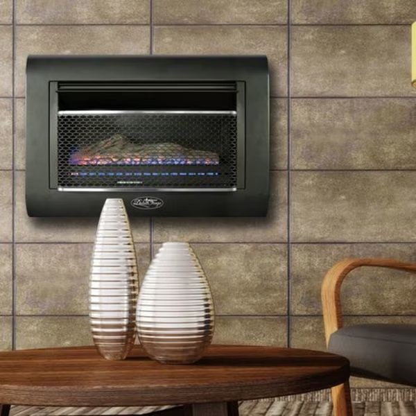 Dual Fuel Ventless Linear Wall Gas Fireplace With Log - 26,000 B, Duluth Forge, Mfr#: DF300L